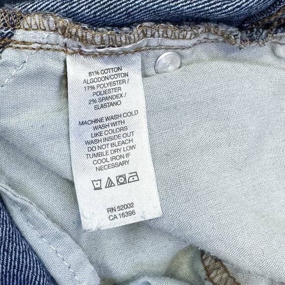 DKNY SOHO Dark Wash Straight Leg Jeans - Size 16 - Picture 6 of 6